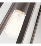 Elstead Lighting Średnia latarnia naścienna Delison - 1 źródło światła IP44 KL-DELISON-M-RZ