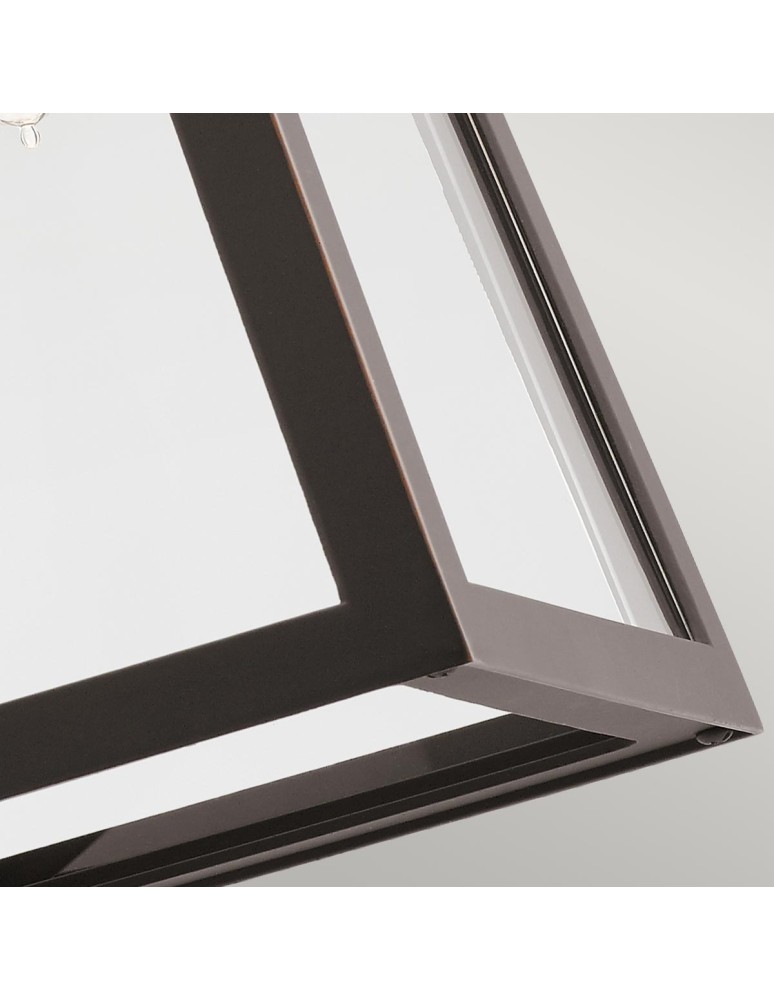 Elstead Lighting Średnia latarnia naścienna Delison - 1 źródło światła IP44 KL-DELISON-M-RZ