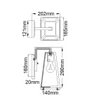 Outdoor wall lamps - Elstead Lighting Small wall lantern Delison - 1 light source IP44 KL-DELISON-S-RZ - product 7