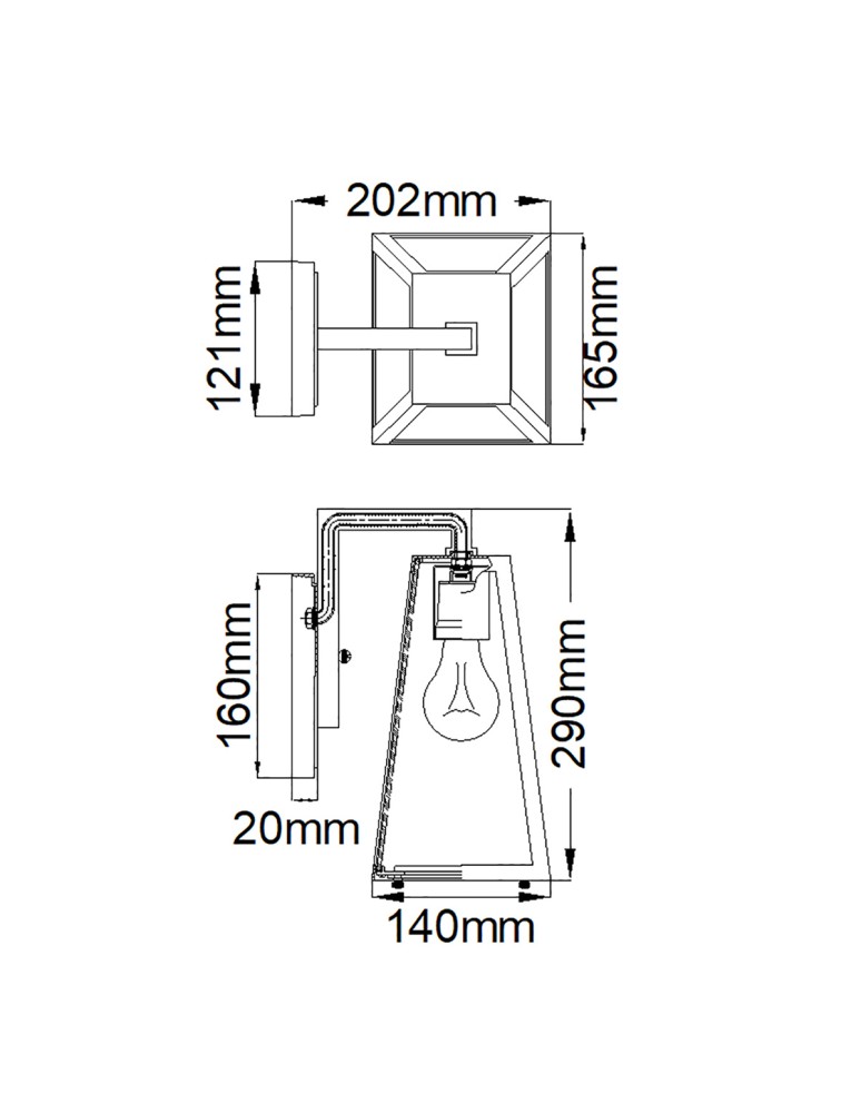 Outdoor wall lamps - Elstead Lighting Small wall lantern Delison - 1 light source IP44 KL-DELISON-S-RZ - product kolory-swiatla.pl 7