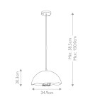 Elstead Lighting Lampa wisząca Fracture - 1 źródło światła KL-FRACTURE-P-S Elstead Lighting Lampa wisząca Fracture - 1 źródło światła KL-FRACTURE-P-S