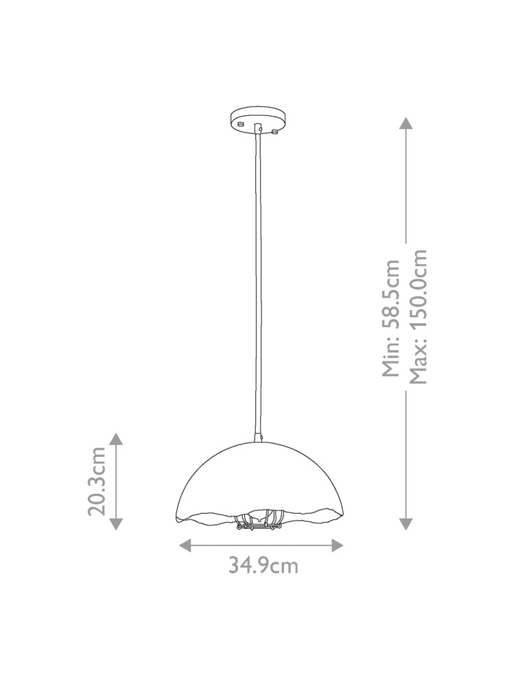 Elstead Lighting Lampa wisząca Fracture - 1 źródło światła KL-FRACTURE-P-S Elstead Lighting Lampa wisząca Fracture - 1 źródło światła KL-FRACTURE-P-S