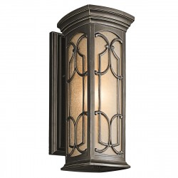 Elstead Lighting Średnia latarnia naścienna Franceasi - 1 źródło światła IP44 KL-FRANCEASI-M