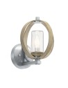 Elstead Lighting Grand Bank wall lantern - 1 light source - Aged antique grey / Brushed aluminum