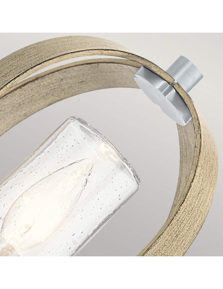 Elstead Lighting Latarnia naścienna Grand Bank - 1 źródło światła - Postarzana antyczna szarość / Szczotkowane aluminium