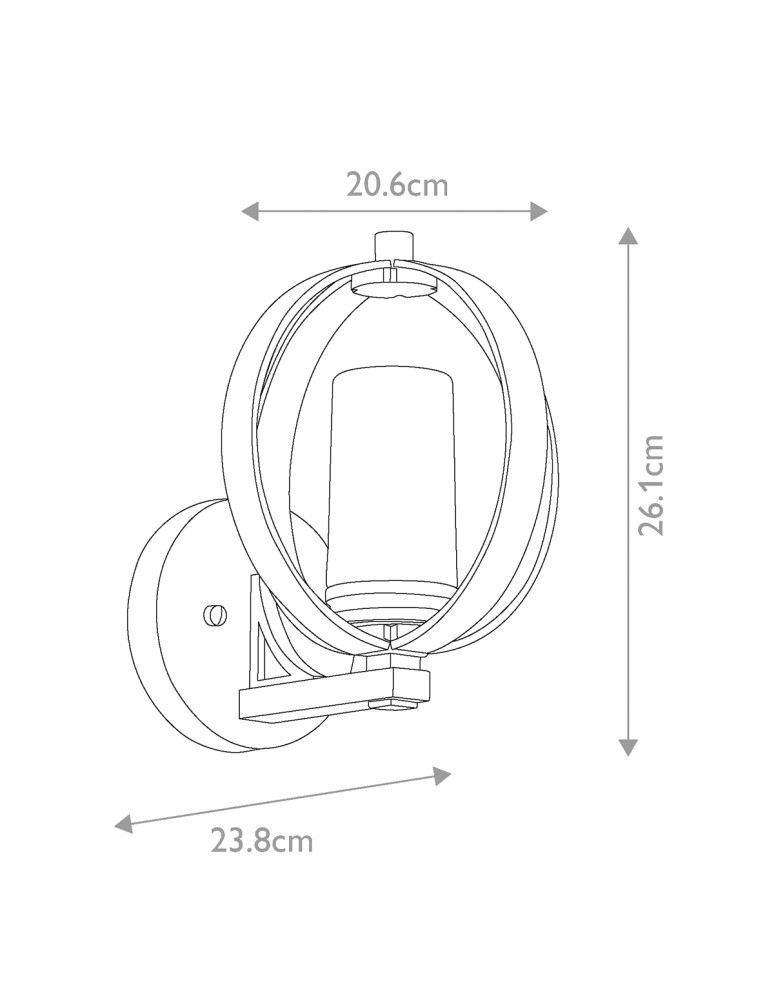 Elstead Lighting Latarnia naścienna Grand Bank - 1 źródło światła - Postarzana antyczna szarość / Szczotkowane aluminium