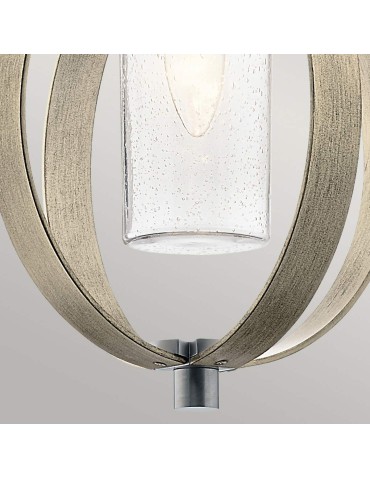 Elstead Lighting Grand Bank pendant lantern - 1 light source - Aged antique grey / Brushed aluminum I - product 2