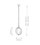 Outdoor pendant lamps - Elstead Lighting Grand Bank pendant lantern - 1 light source - Aged antique grey / Brushed aluminum I - product 6