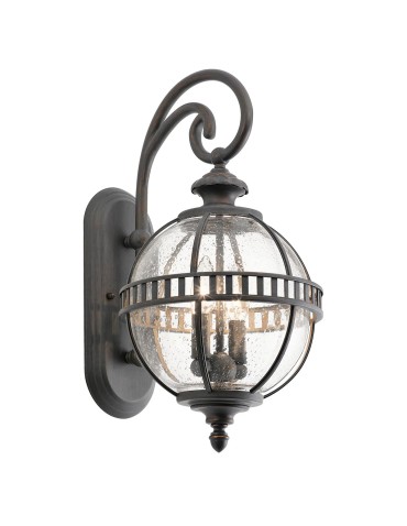 Elstead Lighting Small wall lantern Halleron - 2 light sources - Grey-brown IP44 KL-HALLERON-2S