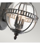 Elstead Lighting Mała latarnia naścienna Halleron - 2 źródła światła - Szaro-brązowa IP44 KL-HALLERON-2S