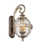 Outdoor wall lamps - Elstead Lighting Halleron small wall lantern - 2 light sources - Oxidized bronze IP44 KL-HALLERON-2S-BU - product 1