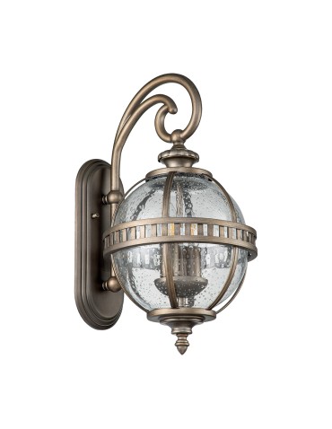 Elstead Lighting Halleron small wall lantern - 2 light sources - Oxidized bronze IP44 KL-HALLERON-2S-BU - product 2