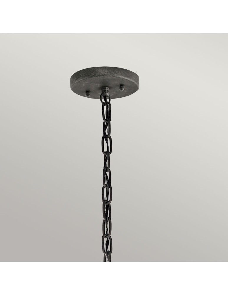 Outdoor pendant lamps - Elstead Lighting Halleron pendant lantern - 3 light sources - Grey-brown IP44 KL-HALLERON-8M - product kolory-swiatla.pl 2