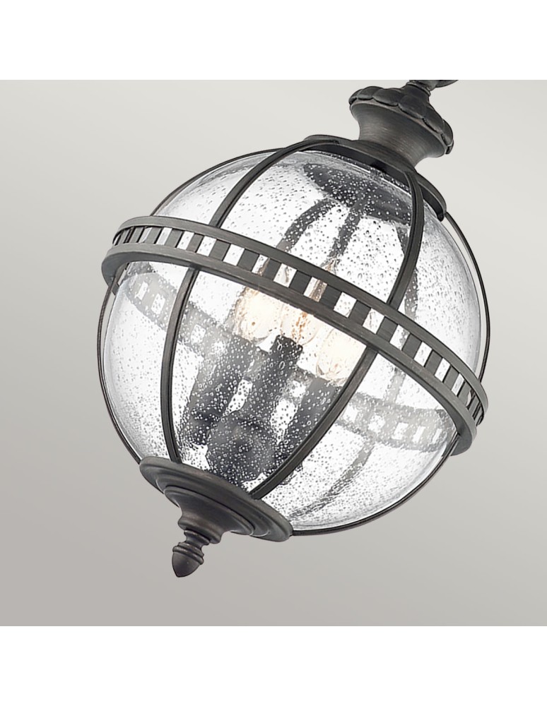 Outdoor pendant lamps - Elstead Lighting Halleron pendant lantern - 3 light sources - Grey-brown IP44 KL-HALLERON-8M - product kolory-swiatla.pl 4