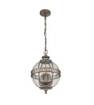 Outdoor pendant lamps - Elstead Lighting Halleron pendant lantern - 3 light sources - Oxidized bronze IP44 KL-HALLERON-8M-BU - product 2