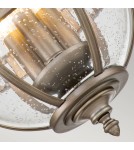 Outdoor pendant lamps - Elstead Lighting Halleron pendant lantern - 3 light sources - Oxidized bronze IP44 KL-HALLERON-8M-BU - product 4