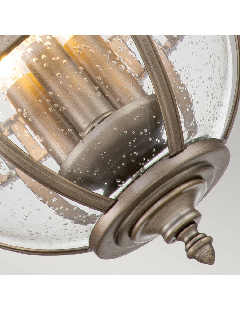 Outdoor pendant lamps - Elstead Lighting Halleron pendant lantern - 3 light sources - Oxidized bronze IP44 KL-HALLERON-8M-BU - product kolory-swiatla.pl 4