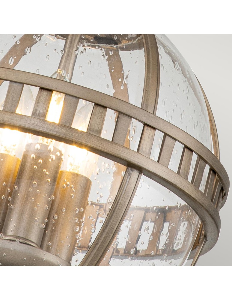 Outdoor pendant lamps - Elstead Lighting Halleron pendant lantern - 3 light sources - Oxidized bronze IP44 KL-HALLERON-8M-BU - product kolory-swiatla.pl 6