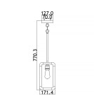 Elstead Lighting Mała lampa wisząca Imahn - 1 źródło światła KL-IMAHN-MP