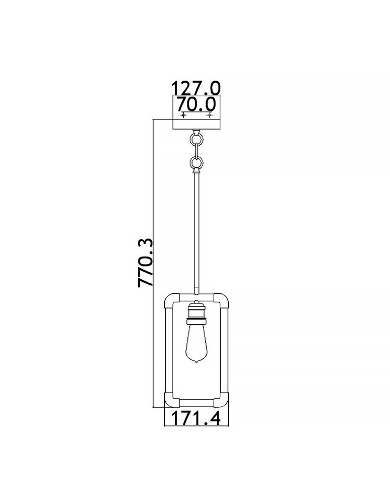 Elstead Lighting Mała lampa wisząca Imahn - 1 źródło światła KL-IMAHN-MP