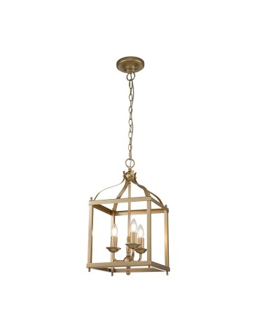 Elstead Lighting Średnia lampa wisząca Larkin - 3 źródła światła - Naturalny mosiądz KL-LARKIN-P-M-PNBR