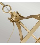 Pendant lamps - Elstead Lighting Larkin medium pendant lamp - 3 light sources - Natural brass KL-LARKIN-P-M-PNBR - product 3