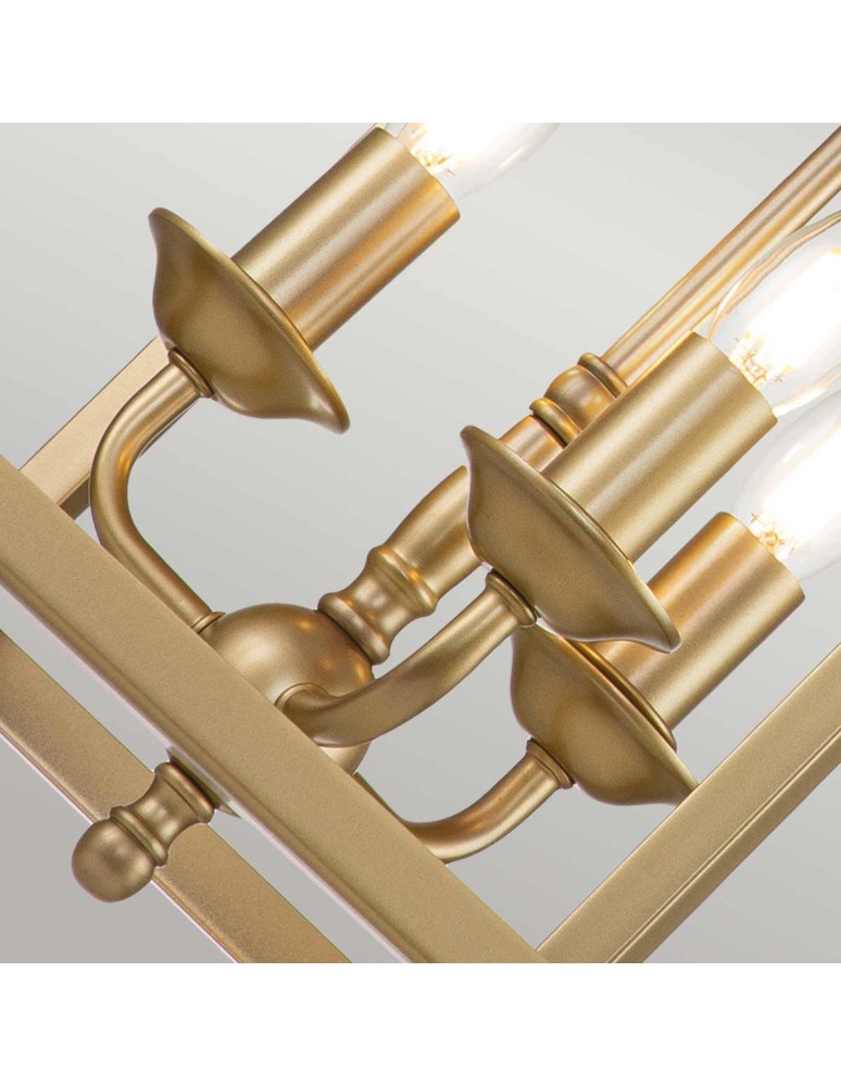 Elstead Lighting Średnia lampa wisząca Larkin - 3 źródła światła - Naturalny mosiądz KL-LARKIN-P-M-PNBR