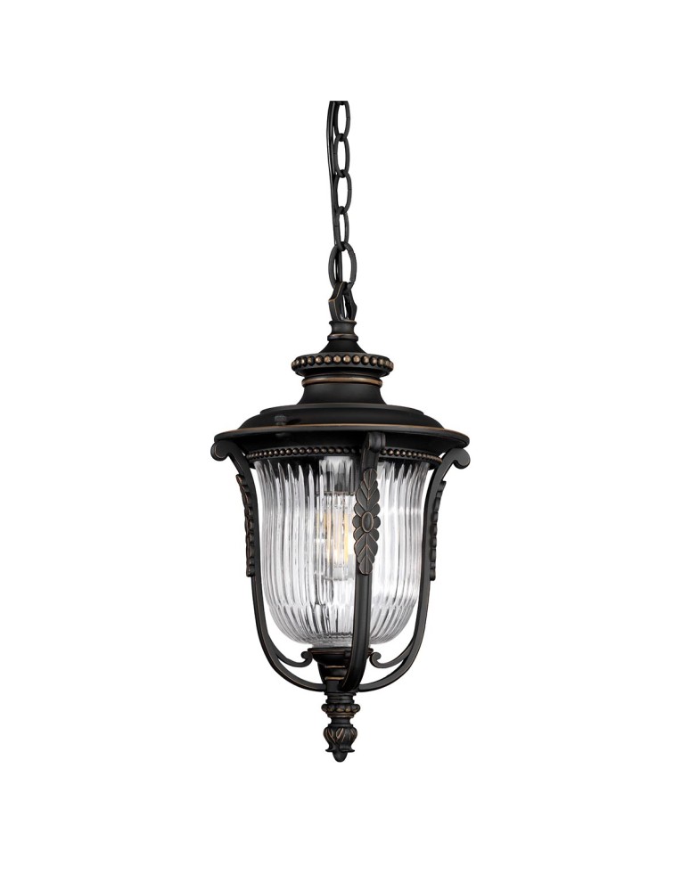 Elstead Lighting Luverne medium pendant lantern - 1 light source IP23 KL-LUVERNE8-M