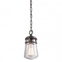 Elstead Lighting Mała latarnia wisząca Lyndon - 1 źródło światła - Brąz architektoniczny IP44 KL-LYNDON8-S-AZ