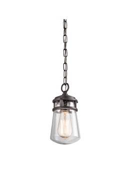 Elstead Lighting Mała latarnia wisząca Lyndon - 1 źródło światła - Brąz architektoniczny IP44 KL-LYNDON8-S-AZ