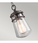 Outdoor pendant lamps - Elstead Lighting Lyndon small pendant lantern - 1 light source - Architectural bronze IP44 KL-LYNDON8-S-AZ - product 2