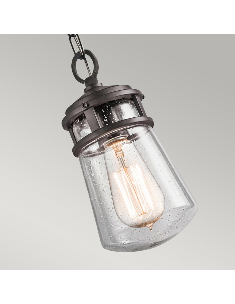 Outdoor pendant lamps - Elstead Lighting Lyndon small pendant lantern - 1 light source - Architectural bronze IP44 KL-LYNDON8-S-AZ - product kolory-swiatla.pl 2