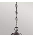 Outdoor pendant lamps - Elstead Lighting Lyndon small pendant lantern - 1 light source - Architectural bronze IP44 KL-LYNDON8-S-AZ - product 3
