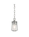 Elstead Lighting Lyndon small pendant lantern - 1 light source - Brushed aluminum IP44 KL-LYNDON8-S-BA