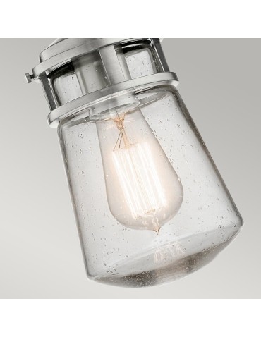 Elstead Lighting Mała latarnia wisząca Lyndon - 1 źródło światła - Szczotkowane aluminium IP44 KL-LYNDON8-S-BA - produkt 2