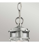 Outdoor pendant lamps - Elstead Lighting Lyndon small pendant lantern - 1 light source - Brushed aluminum IP44 KL-LYNDON8-S-BA - product 3