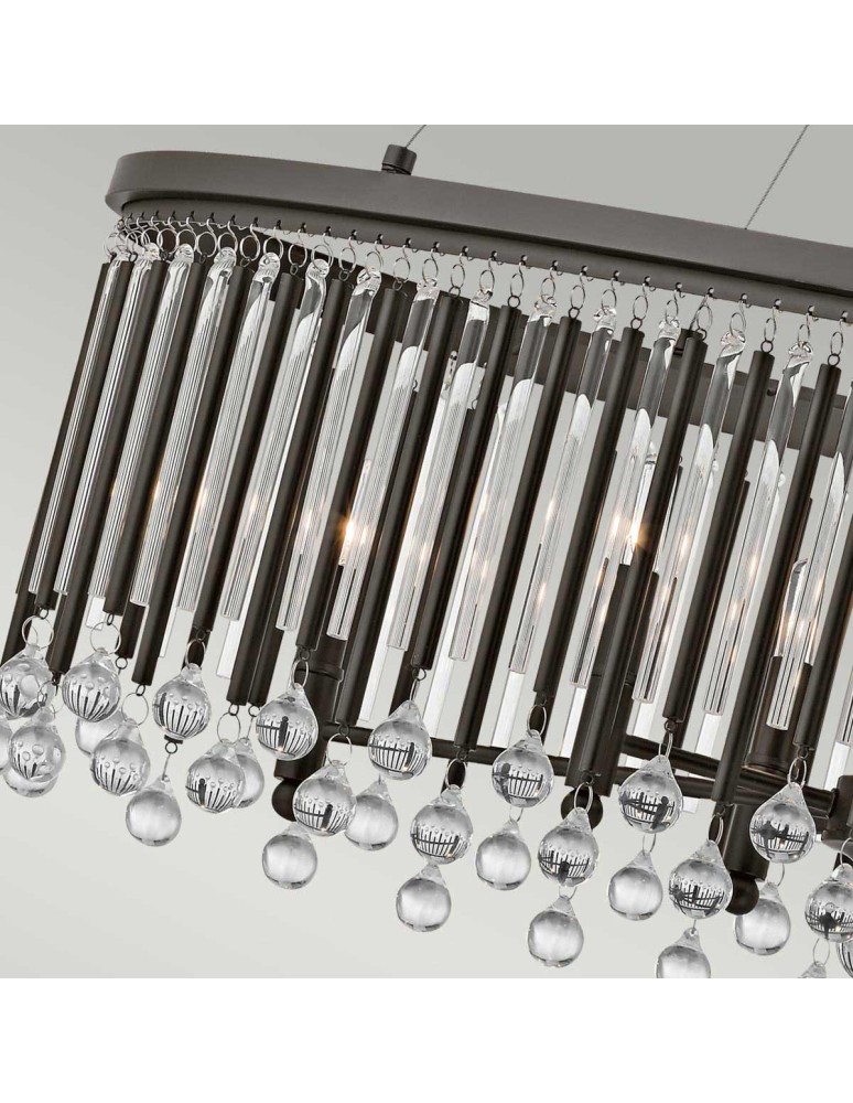 Elstead Lighting Lampa wisząca Piper - 6 źródeł światła - Kawowa KL-PIPER-ISLE