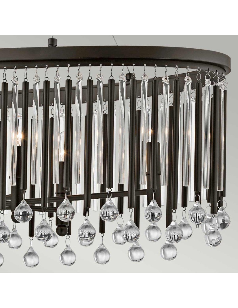 Elstead Lighting Lampa wisząca Piper - 6 źródeł światła - Kawowa KL-PIPER-ISLE