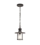 Outdoor pendant lamps - Elstead Lighting Riverwood pendant lantern - 1 light source IP44 KL-RIVERWOOD8-M - product 1