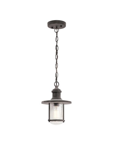Elstead Lighting Riverwood pendant lantern - 1 light source IP44 KL-RIVERWOOD8-M