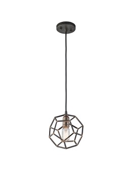 Elstead Lighting Mała lampa wisząca Rocklyn - 1 źródło światła - Surowa stal KL-ROCKLYN-MP-RS