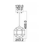 Pendant lamps - Elstead Lighting Rocklyn small pendant lamp - 1 light source - Raw steel KL-ROCKLYN-MP-RS - product 2