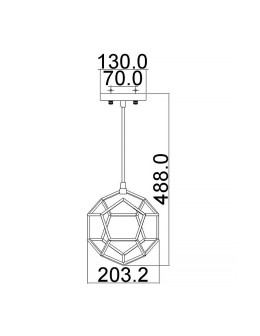 Elstead Lighting Mała lampa wisząca Rocklyn - 1 źródło światła - Surowa stal KL-ROCKLYN-MP-RS - produkt 2