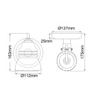 Elstead Lighting Kinkiet Talland - 1 źródło światła IP44 KL-TALLAND1-PC-BATH