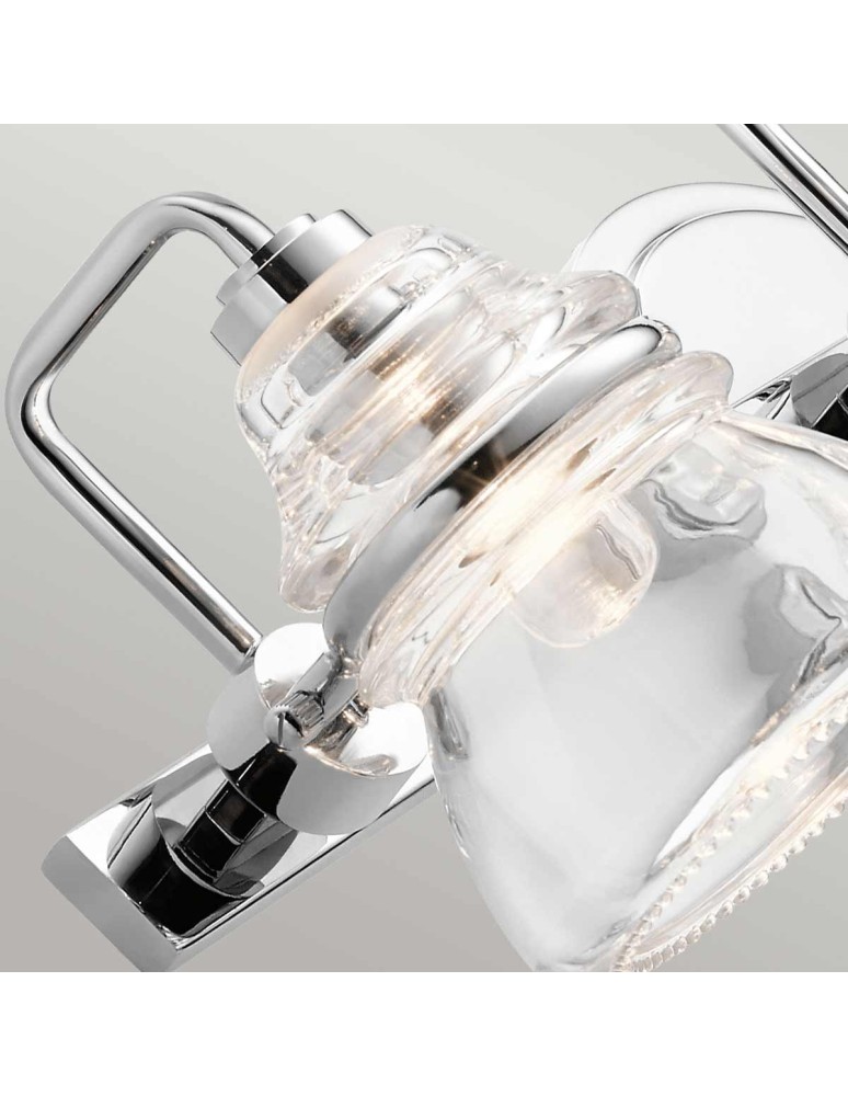 Bathroom wall lamps - Elstead Lighting Talland wall lamp - 3 light sources IP44 KL-TALLAND3-PC-BATH - product kolory-swiatla.pl 2