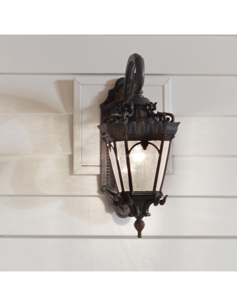 Elstead Lighting Duża latarnia naścienna Tournai - 2 źródła światła IP44 KL-TOURNAI2-L