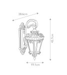 Outdoor wall lamps - Elstead Lighting Medium wall lantern Tournai - 1 light source IP44 KL-TOURNAI2-M - product 5