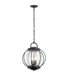 Outdoor pendant lamps - Elstead Lighting Large Vandalia pendant lantern - 3 light sources IP44 KL-VANDALIA8-L - product 1