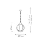 Outdoor pendant lamps - Elstead Lighting Vandalia medium pendant lantern - 1 light source IP44 KL-VANDALIA8-M - product 5