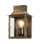 Outdoor wall lamps - Elstead Lighting Lambeth Palace wall lantern - 1 light source - Aged brass IP44 LAMBETH-PALACE - product 1